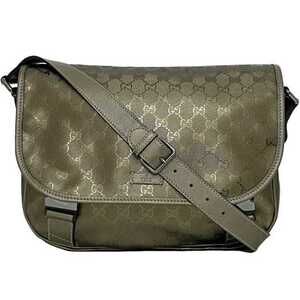 GUCCI Green Leather Shoulder Bag